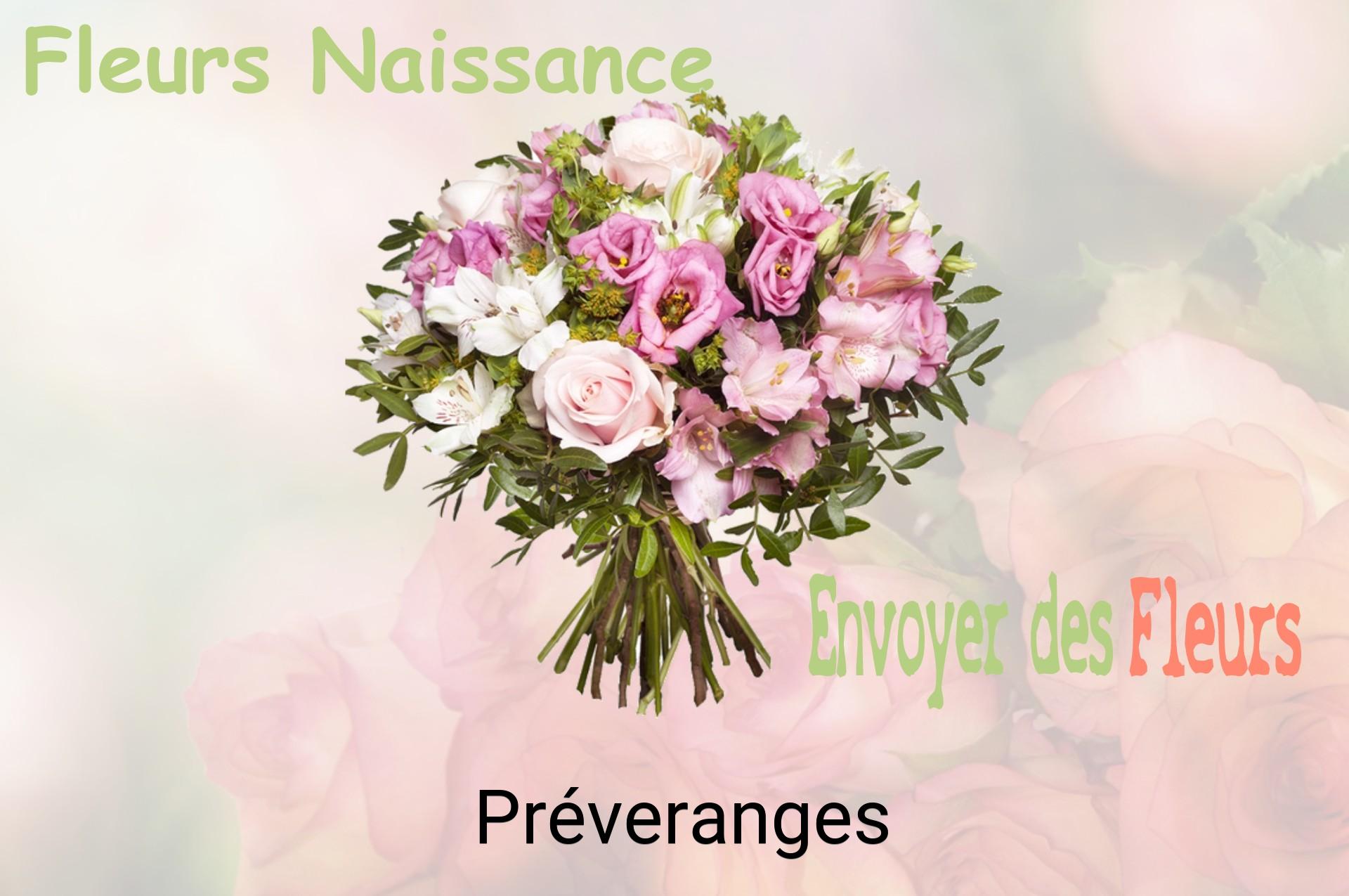 Bouquet de fleurs de naissance livré à Préveranges